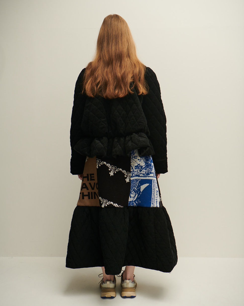 サムネイル： 75℃ skirt / blue×black