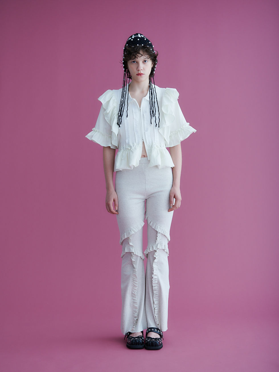 Thumbnail: 58℃ knit cap / black