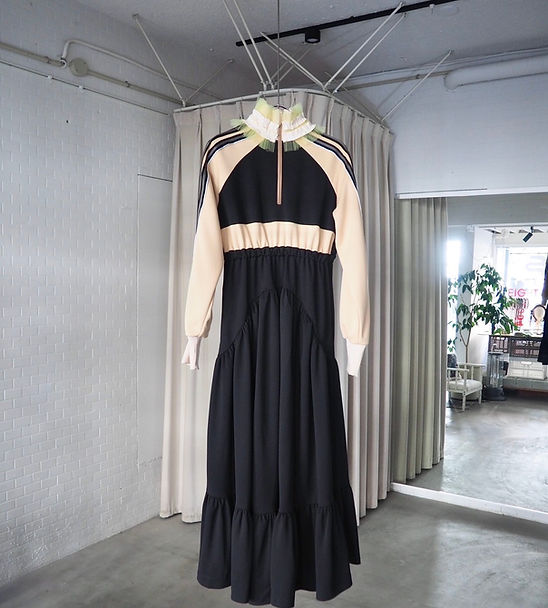 59℃ dress / black × yellow | Eight-One