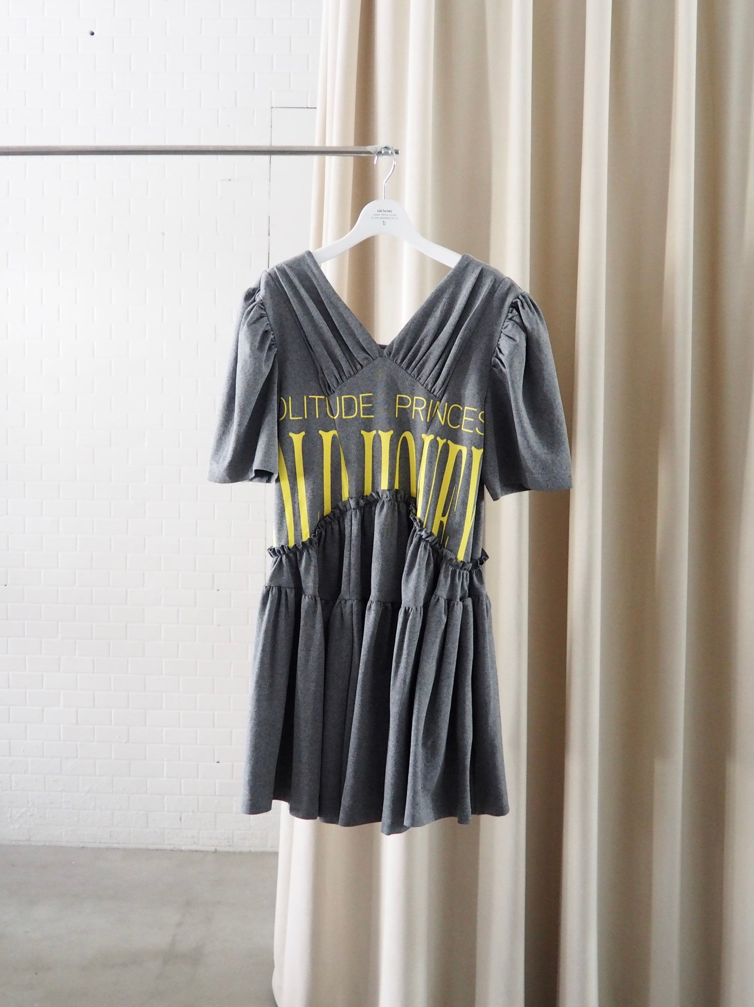 64℃ short dress / charcoal