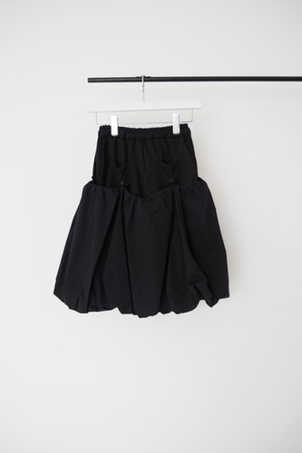 S layered balloon skirt ブラック THEREDTHREAD / ザレッドスレッド】S layered balloon skirt