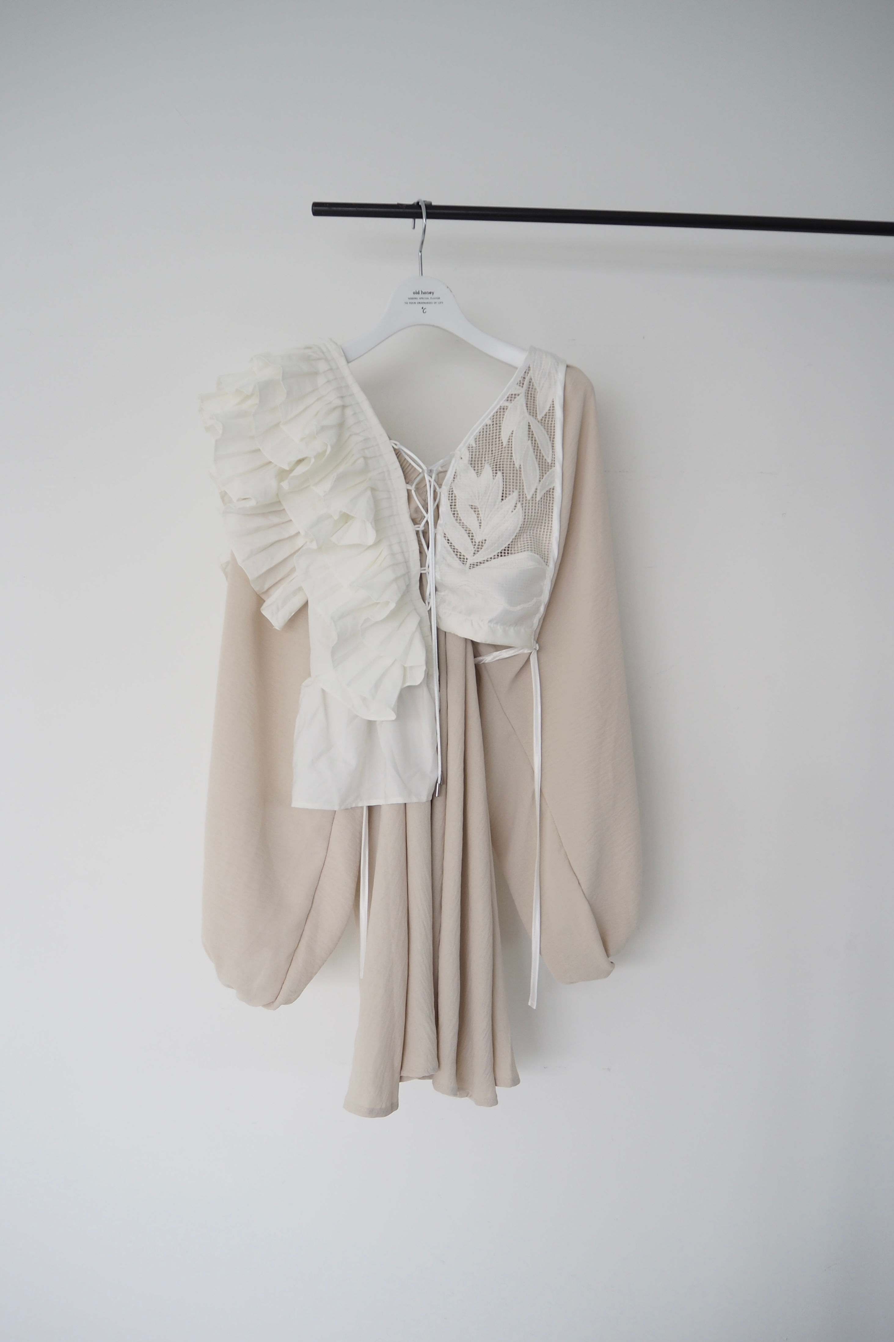 74℃ short dress / beige