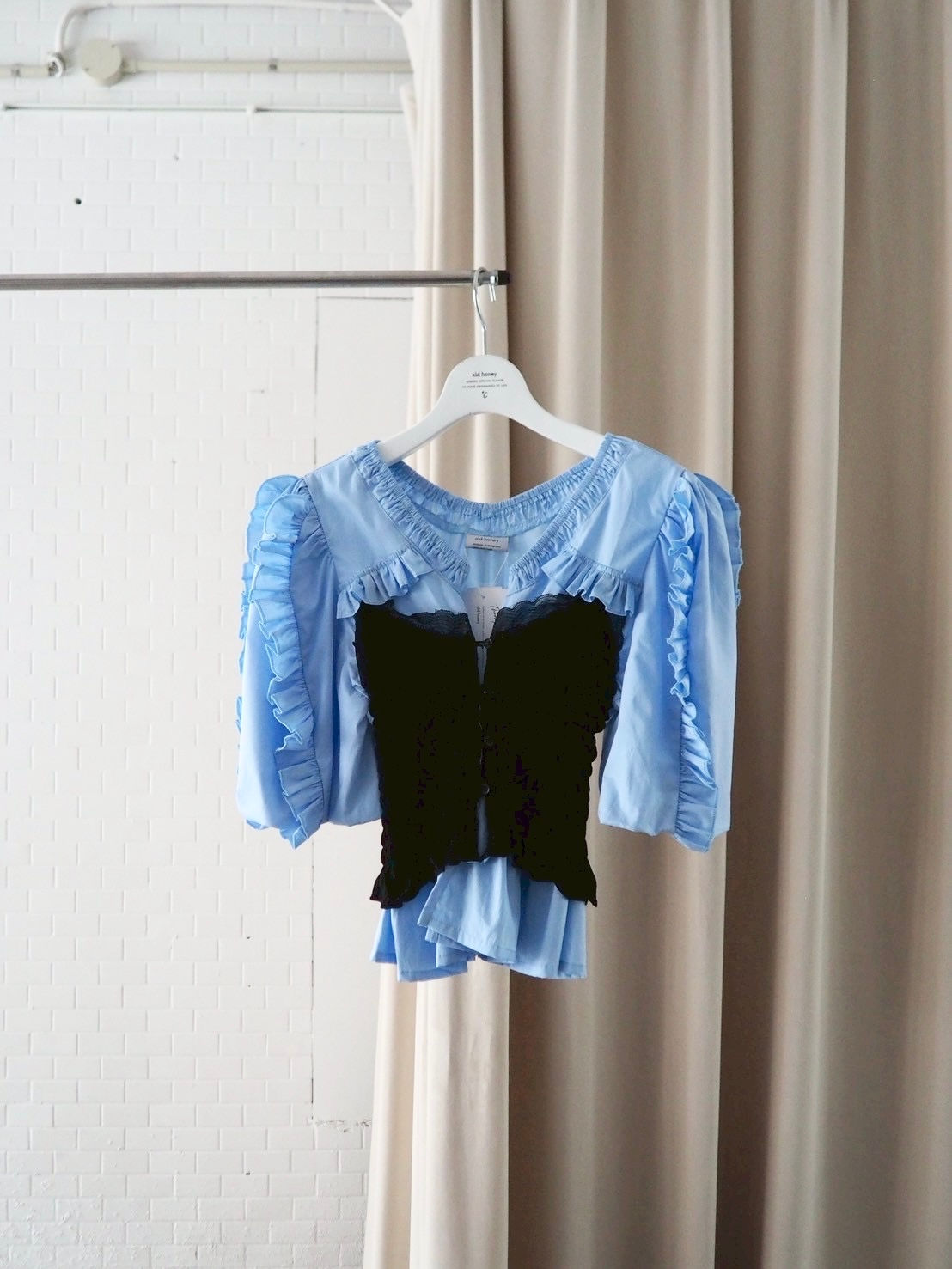 68℃ bustier shirt / lightblue