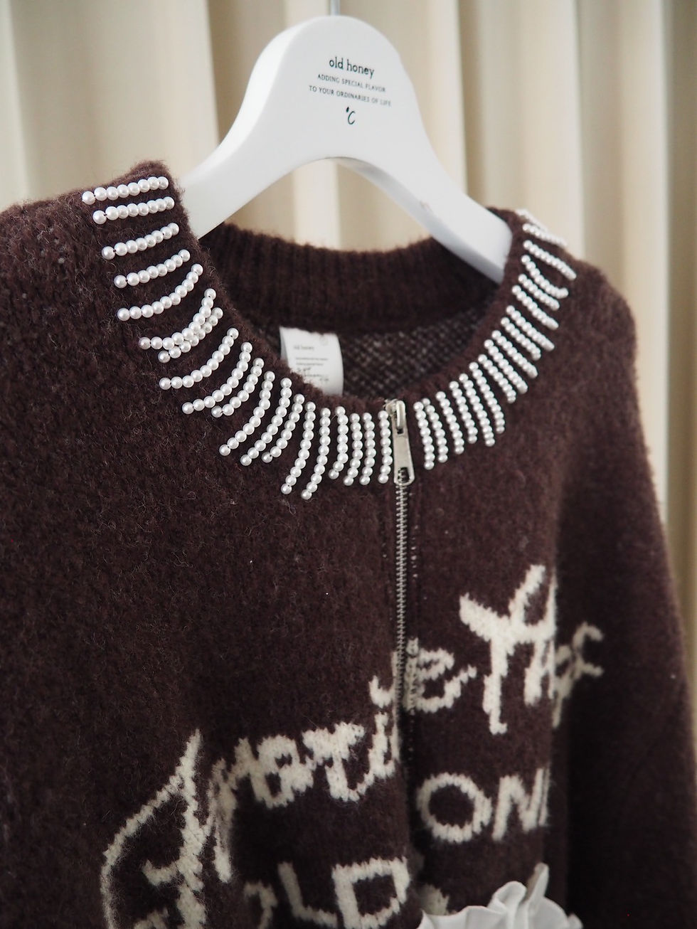 サムネイル： 78℃ knit zipup / brown
