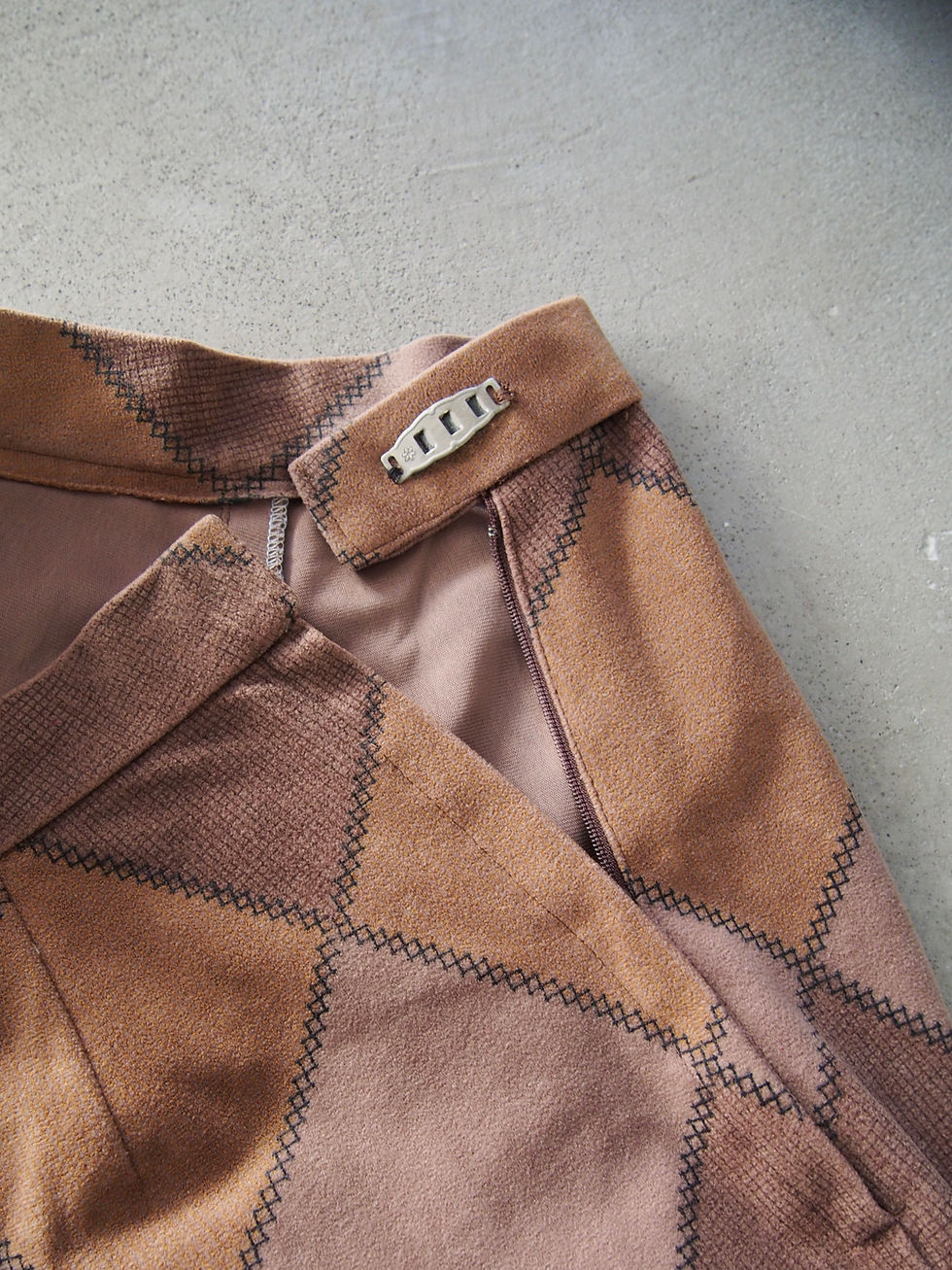 Thumbnail: diamond pattern flare pants