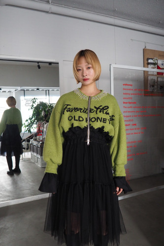 78℃ knit zipup / green | Eight-One