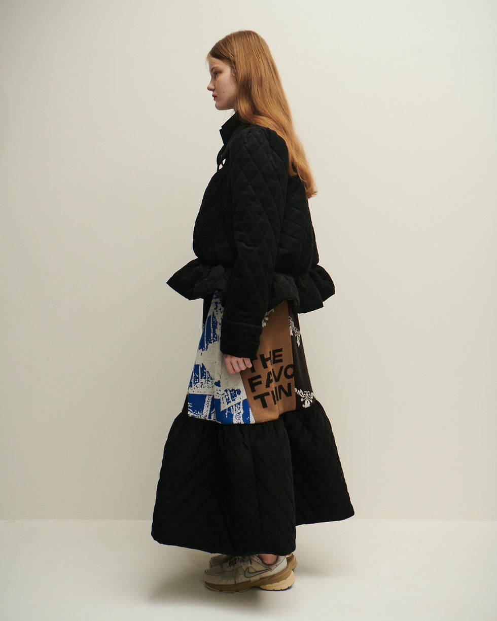 サムネイル： 75℃ skirt / blue×black