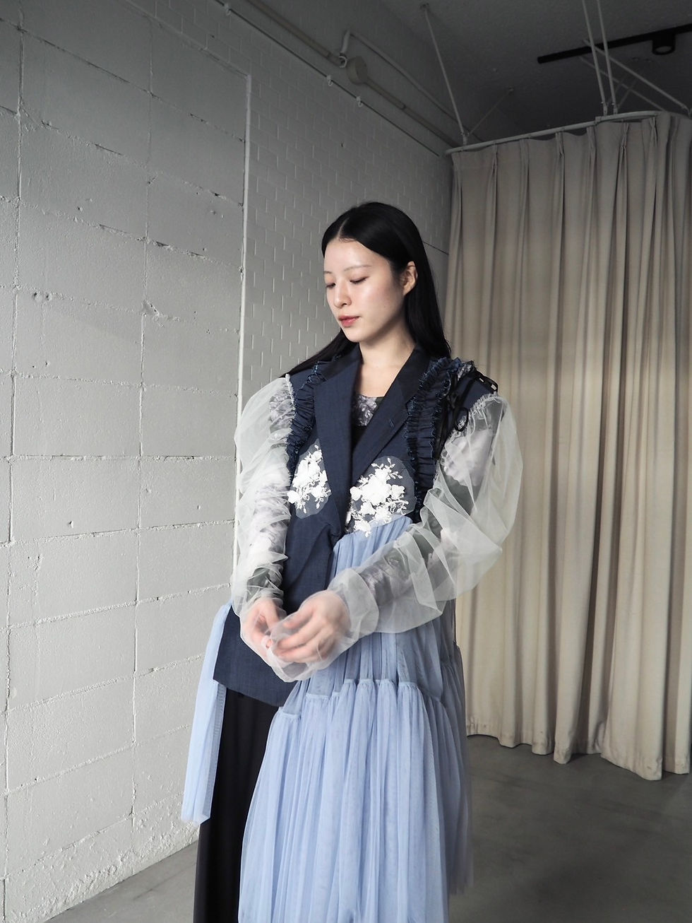 サムネイル： 120℃ jacket / blue × lightblue