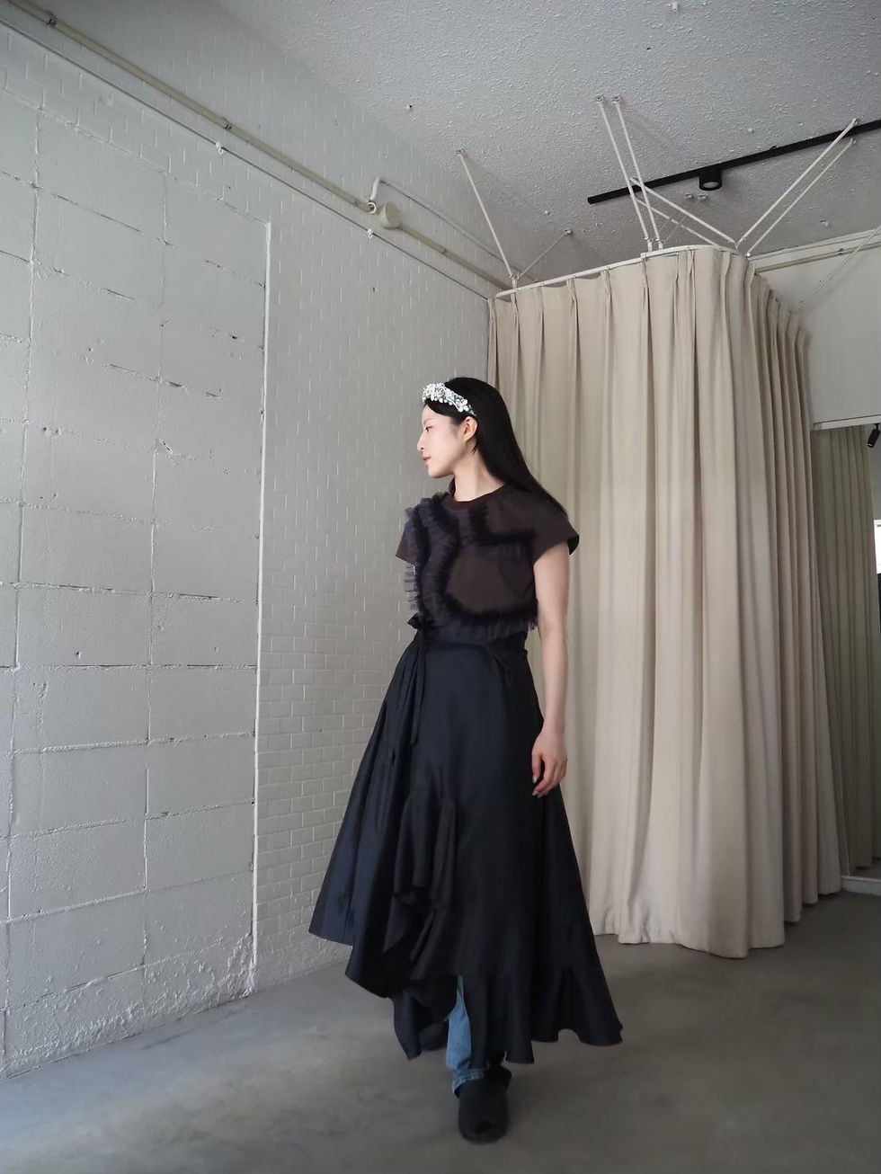 Thumbnail: 66℃ skirt / black