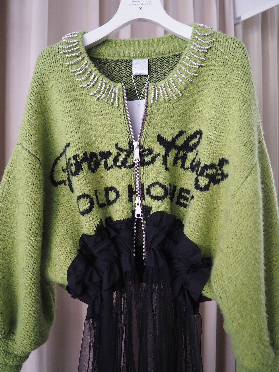 サムネイル： 78℃ knit zipup / green