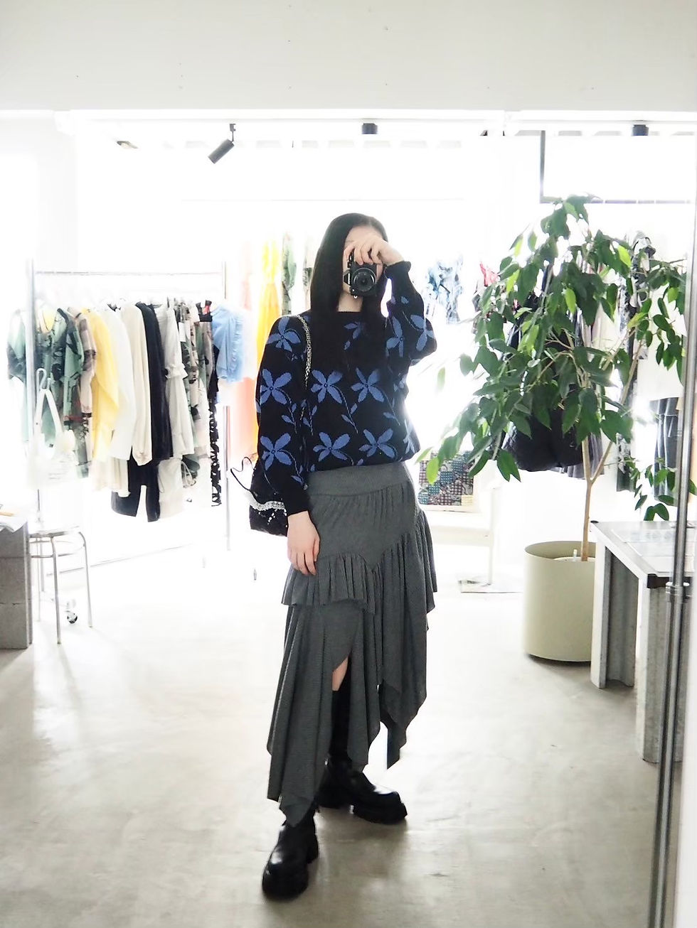 Thumbnail: 59℃ skirt / gray