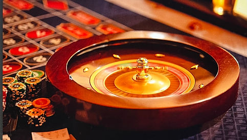 Roulette wheel on a professionally set roulette table at a casino party in Ottawa by Full House Casino Rentals.