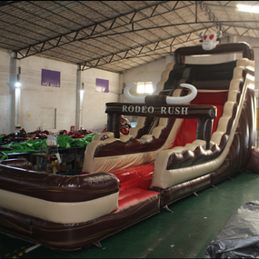 20ft inflatable slide Rodeo Rush rental in Ottawa