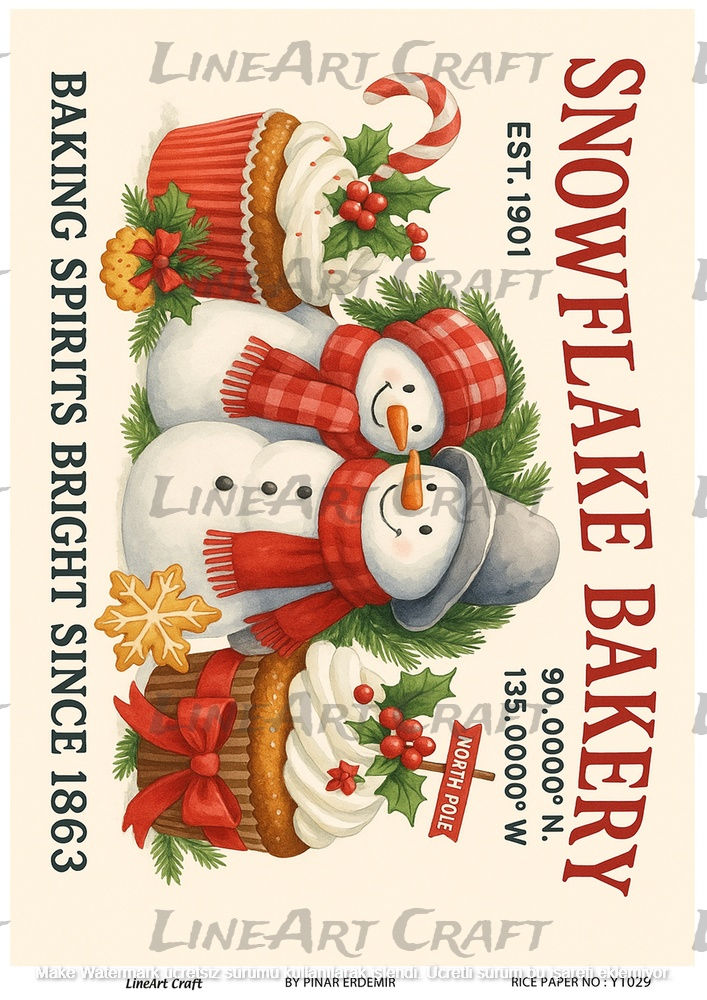 LİNEART PİRİNÇ DEKOPAJ Y1029