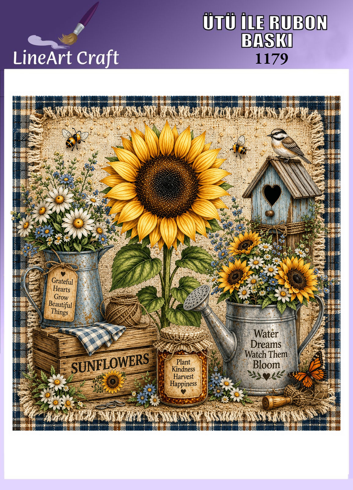 LİNEART ÜTÜ İLE RUB ON TRANSFER 1179