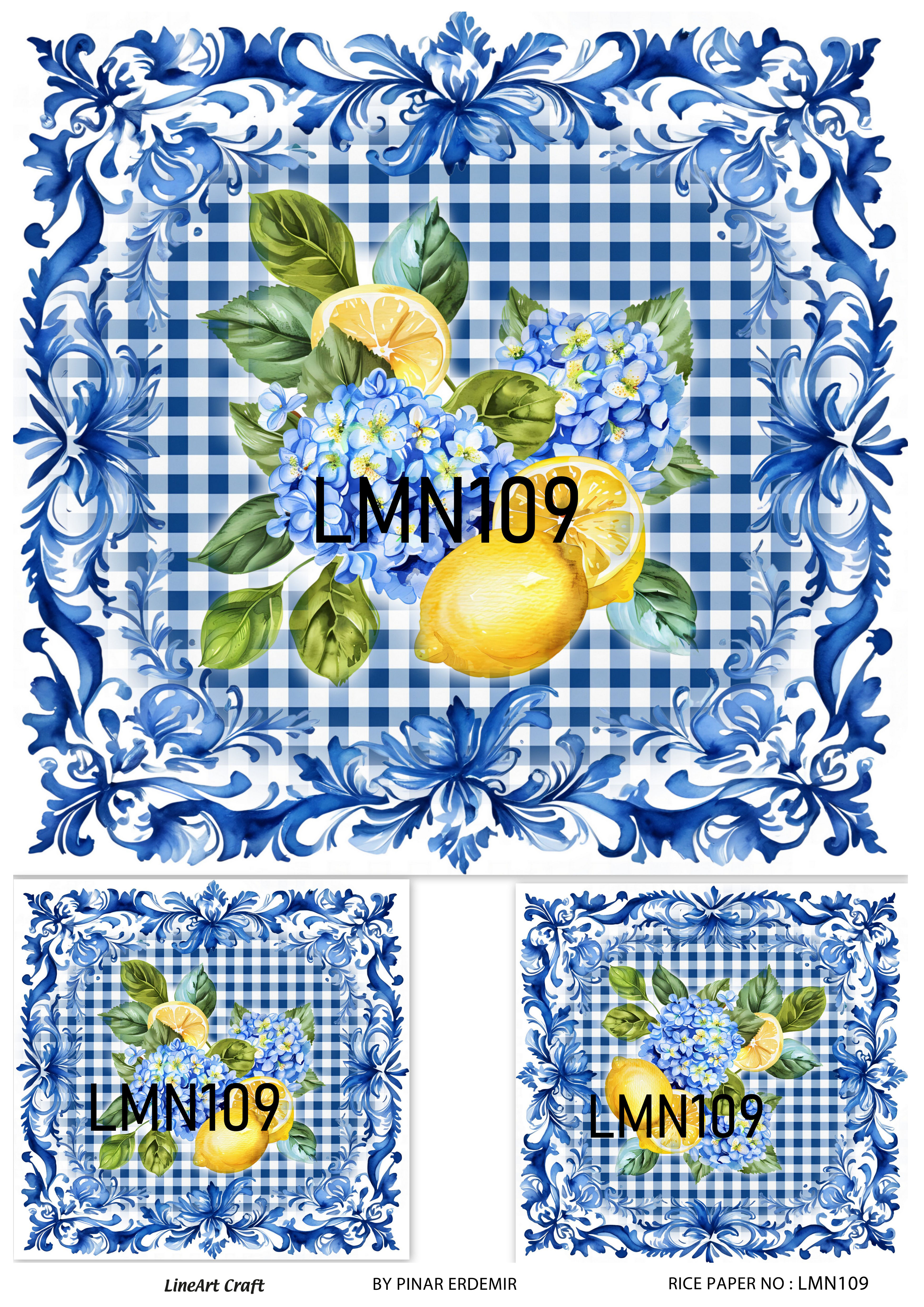 LİNEART PİRİNÇ DEKOPAJ LMN109
