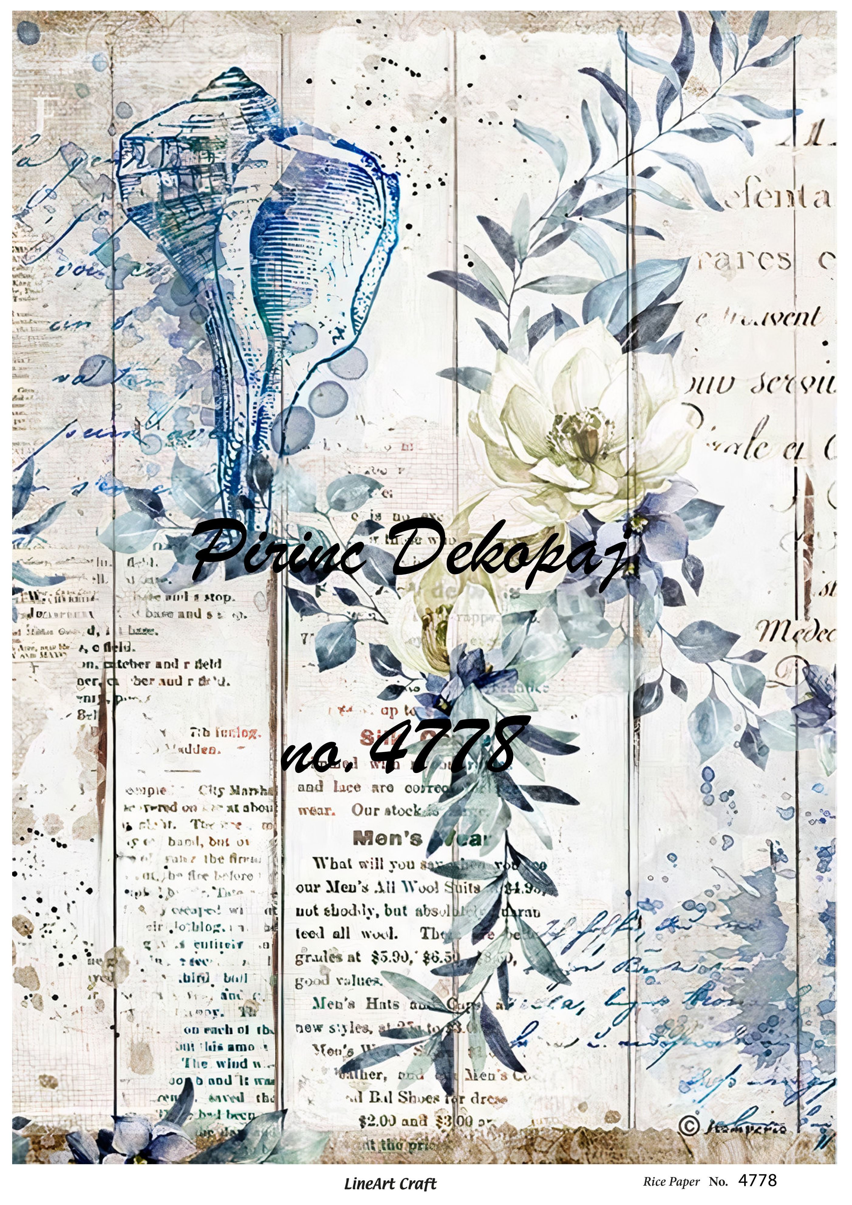 LİNEART PİRİNÇ DEKOPAJ 4778