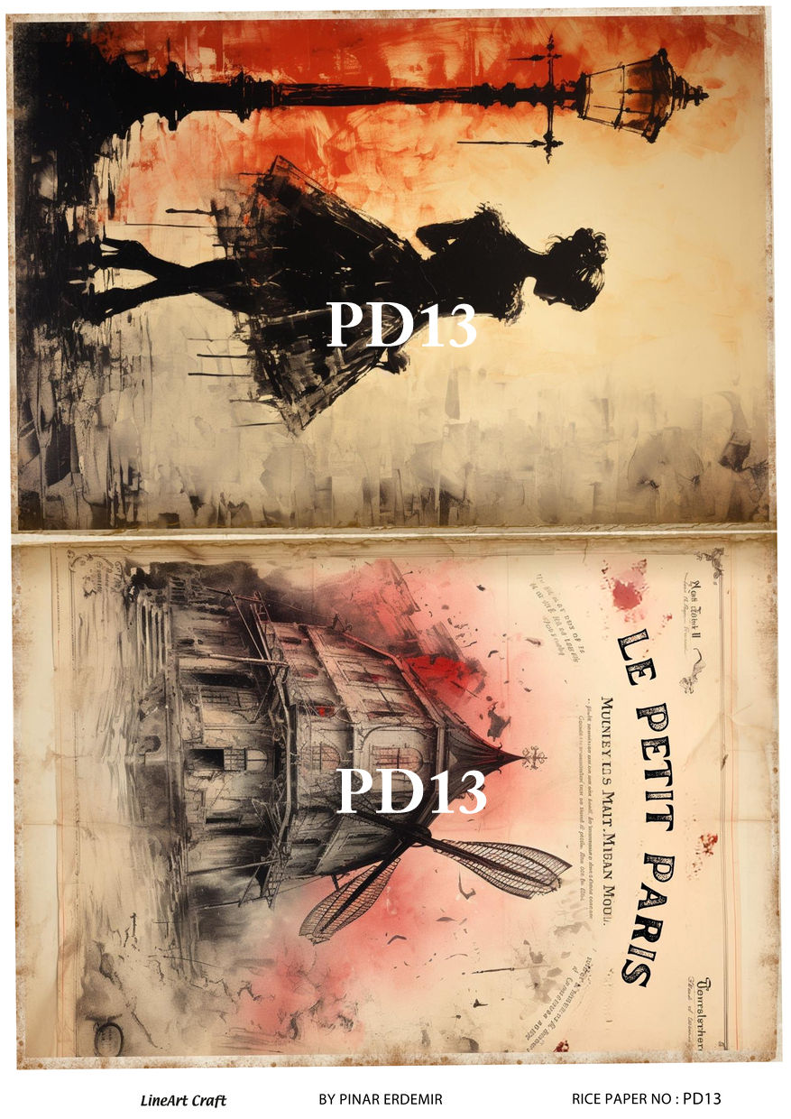 LİNEART PİRİNÇ DEKOPAJ PD13