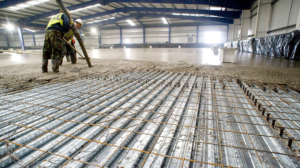 Concrete Construction Site with Polyvinyl Alcohol Fibers Added