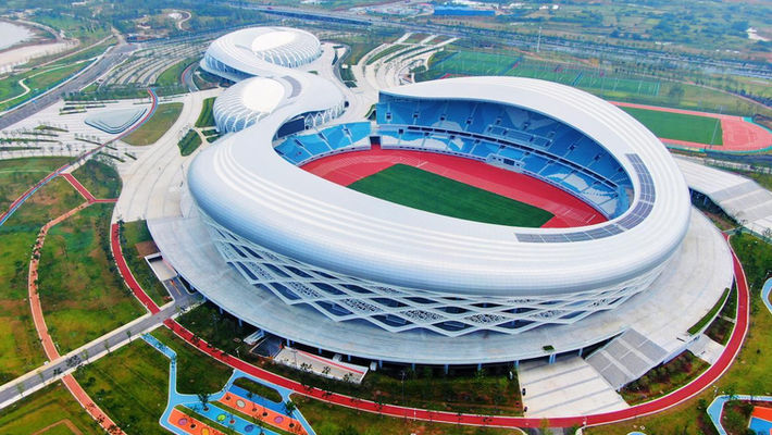 Włókna polipropylenowe PIONEER® są stosowane w Centrum Sportowym Prowincji Anhui.