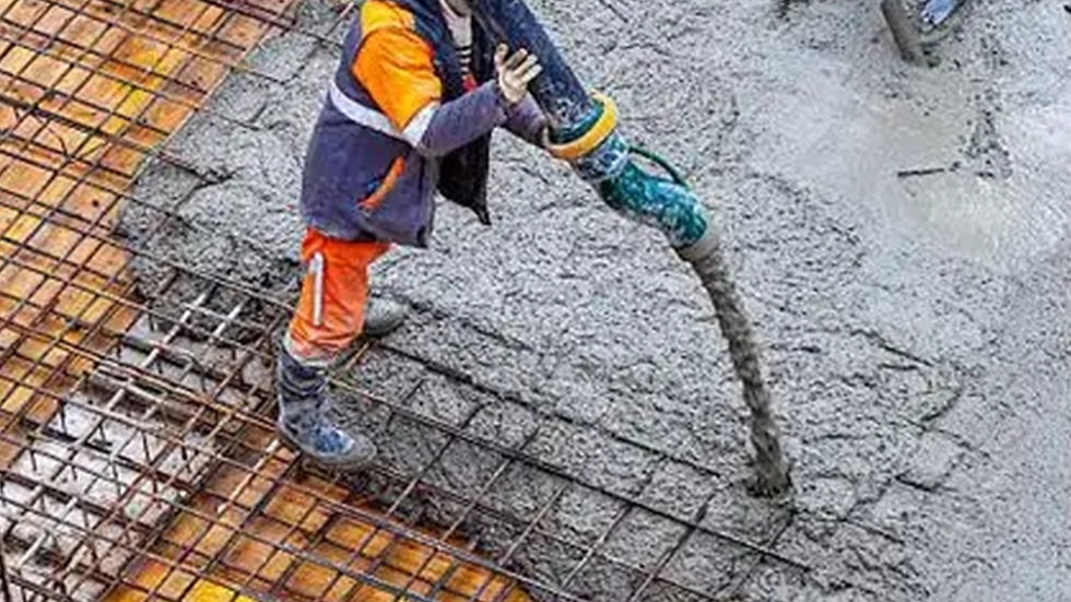 Construction drawing of concrete mixed with polypropylene fiber mesh