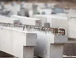 Precast elements.