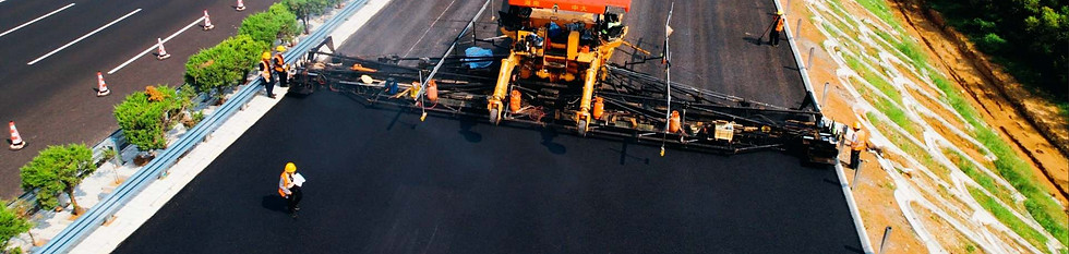 Asphalt pavement with synthetic fibers added to the mixture is under construction.jpg
