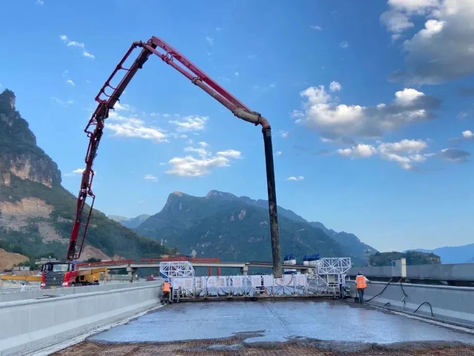 Asphalt pavement construction site