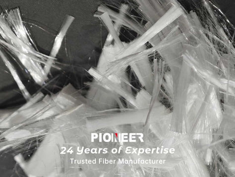 PIONEER fibrillated polypropylene microfiber network for concrete plastic shrinkage crack control