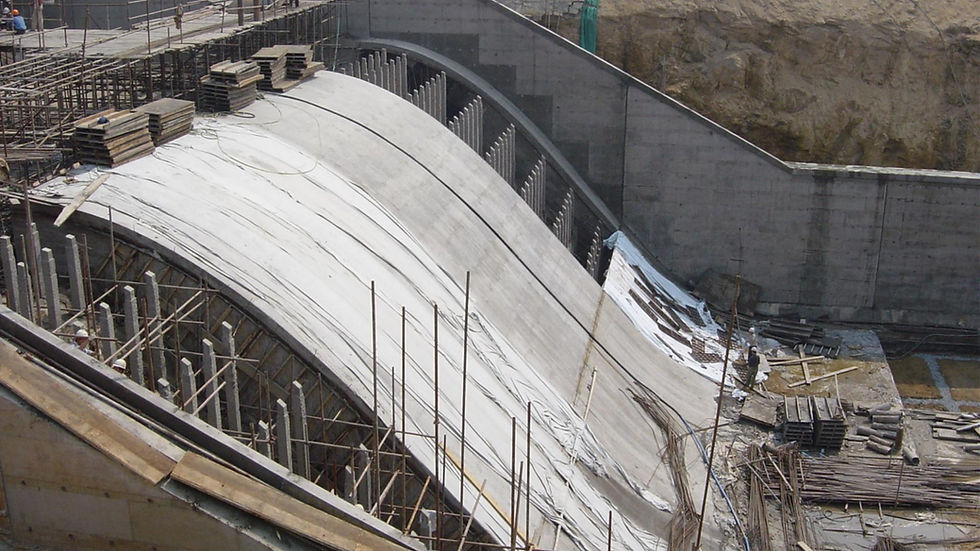 A water conservancy project using PIONEER® synthetic macrofiber reinforced concrete struct