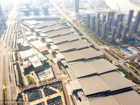 Aerial photo of Nanjing Olympic Sports Expo Center using PIONEER synthetic fibers