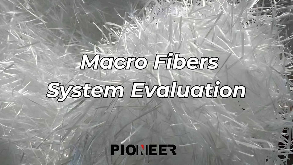 HTM Mono monofilament macro synthetic fiber for concrete post-crack toughness evaluation