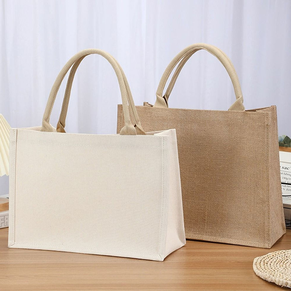 Thumbnail: DIY Reusable Hand Drawn Canvas Bag Reusable Large Capacity Foldable Shopping Bag