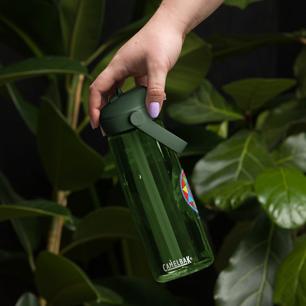 CrashBell Flip straw water bottle