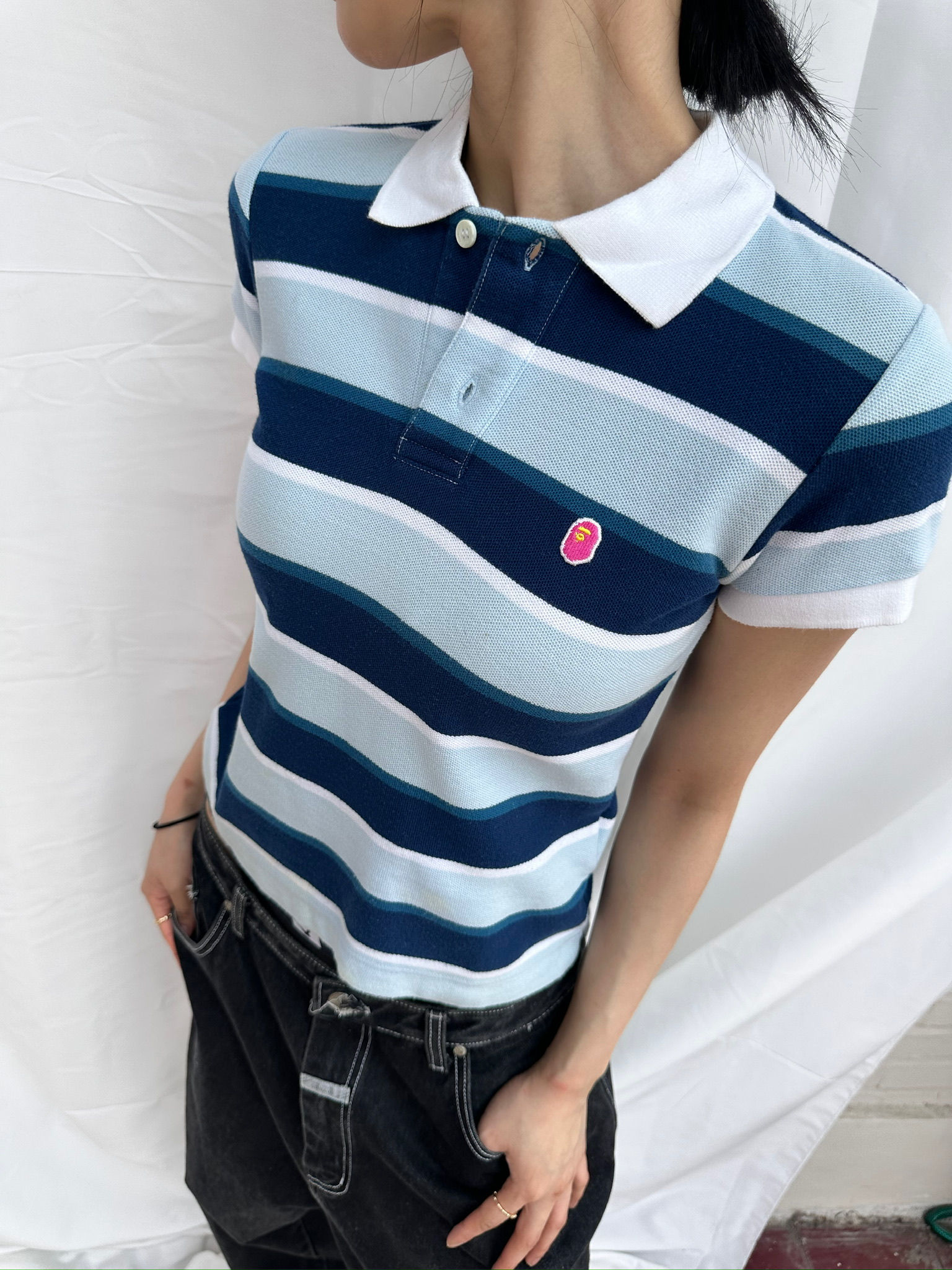 Bape slim logo pk T shirt