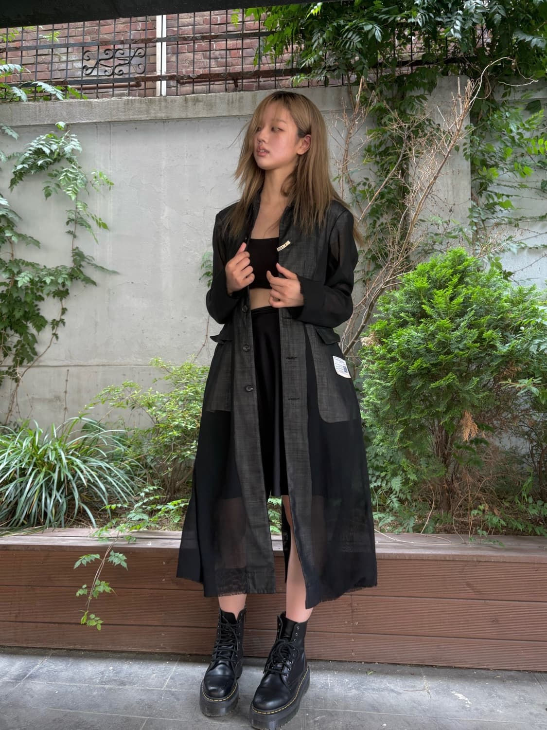 Mihara Yasuhiro see - through coat