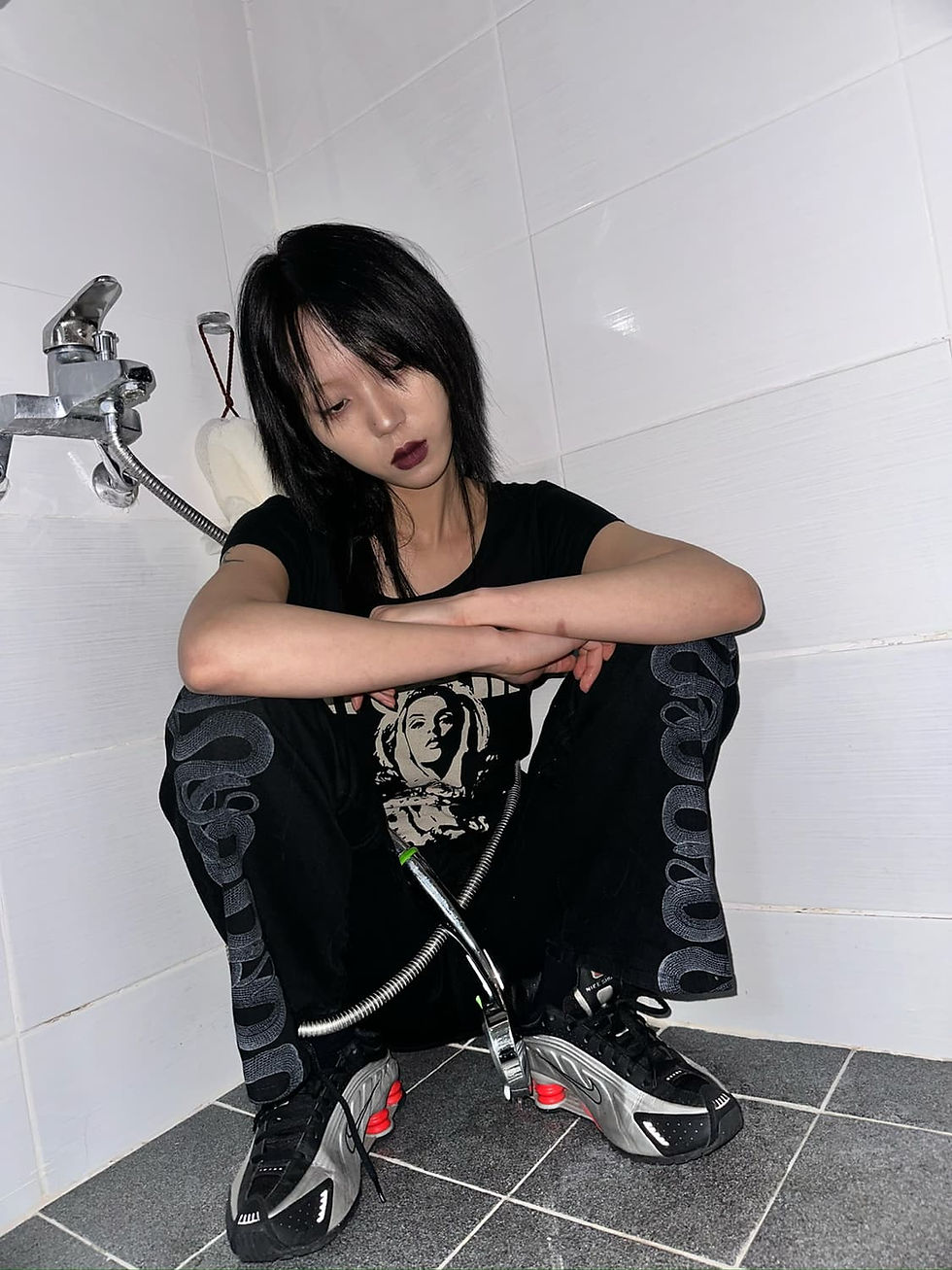 섬네일: Hysteric Glamour side snake detail denim jean