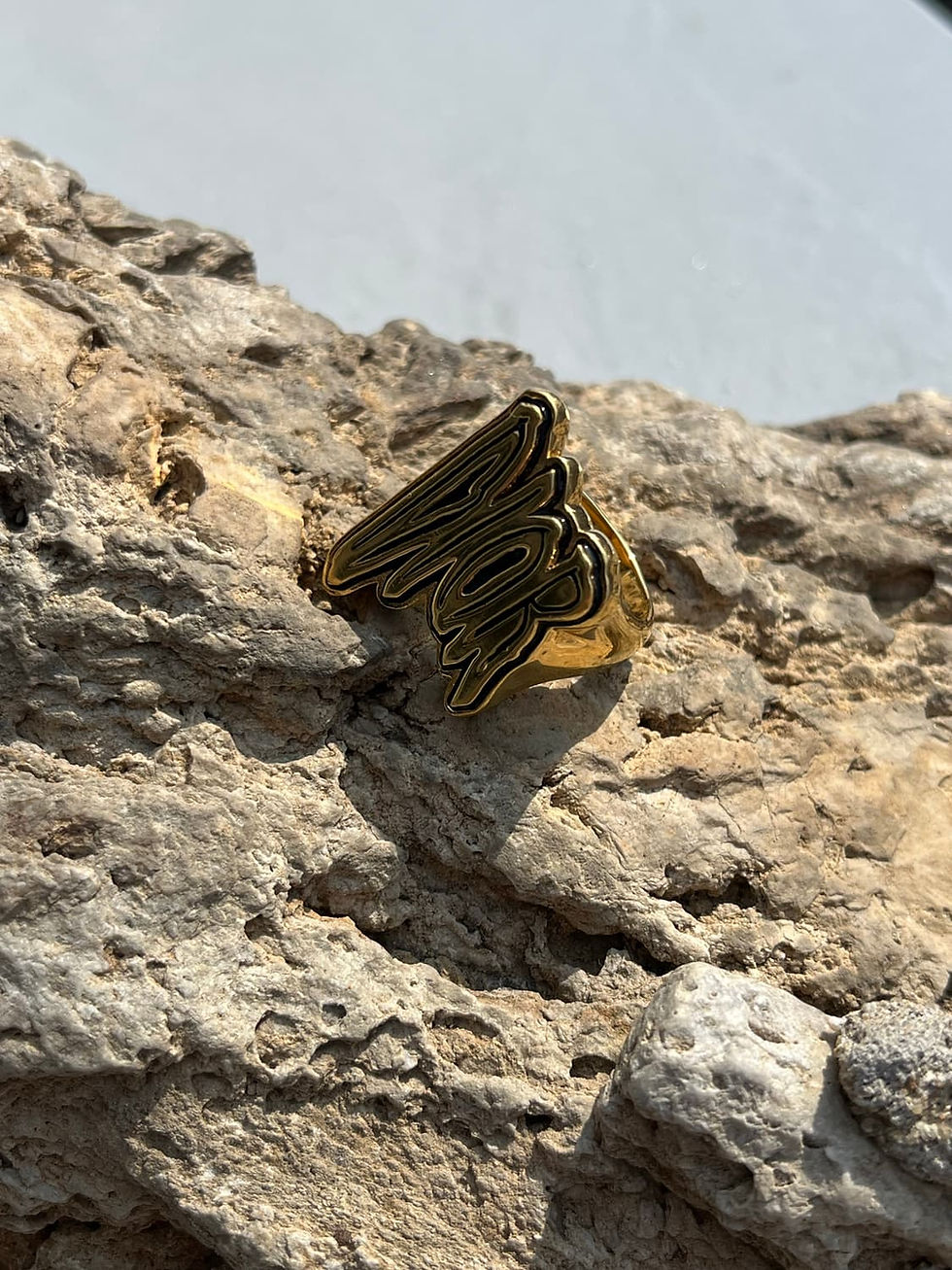 Thumbnail: Stussy X Dior logo design ring