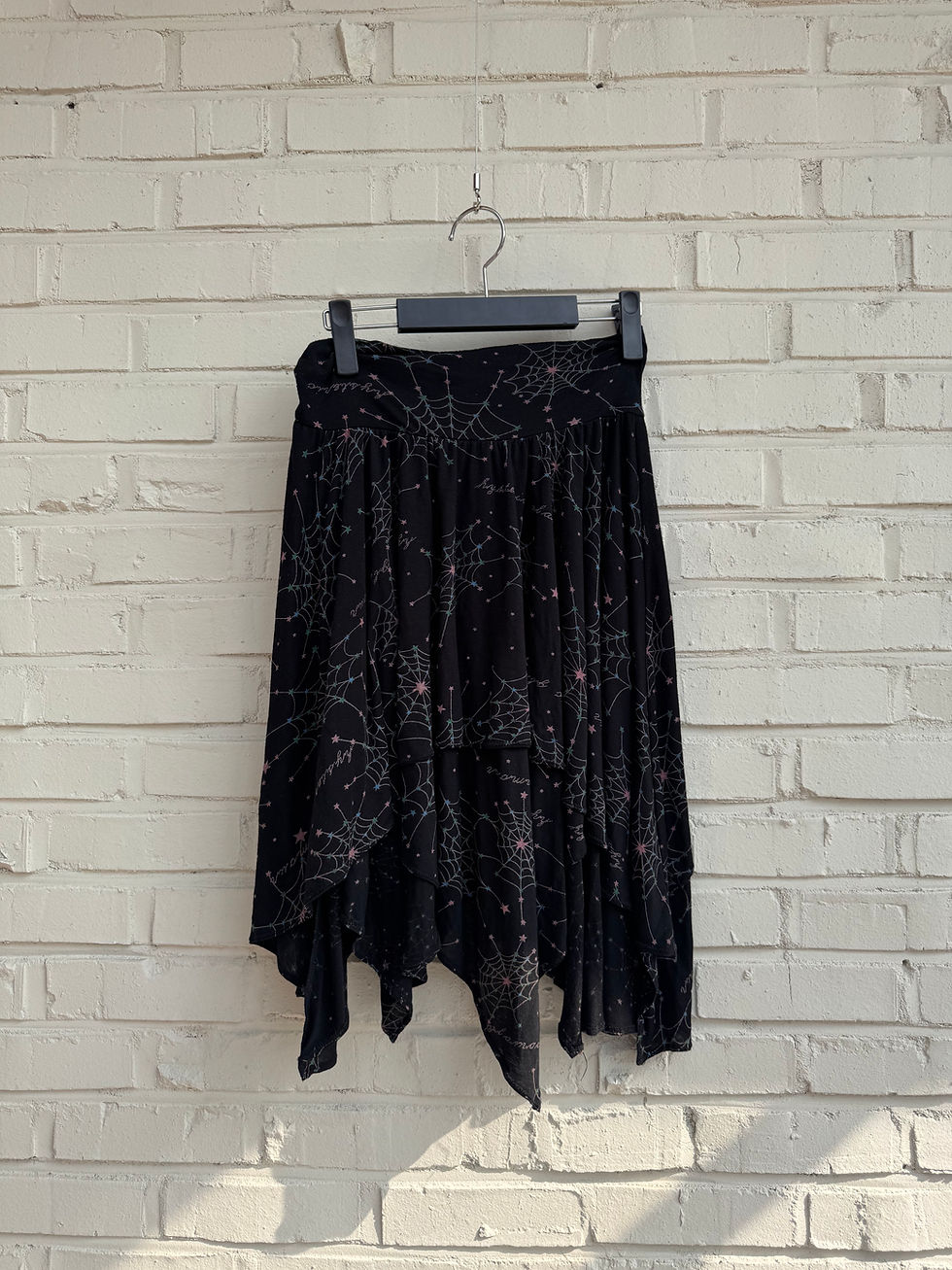 Thumbnail: Hysteric Glamour spider web pattern skirt