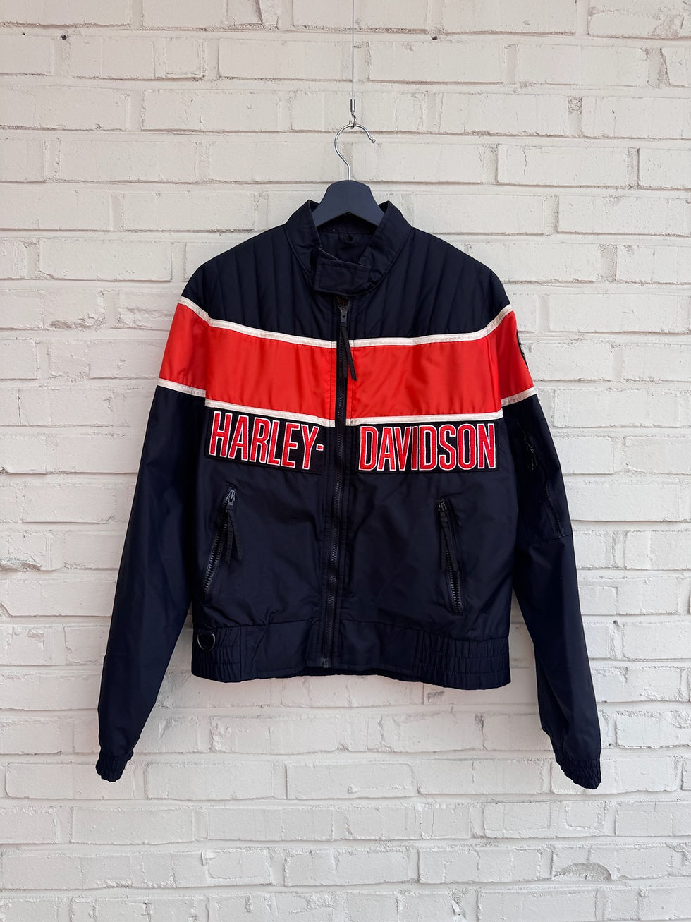 Thumbnail: Harley Davidson logo detail biker jacket