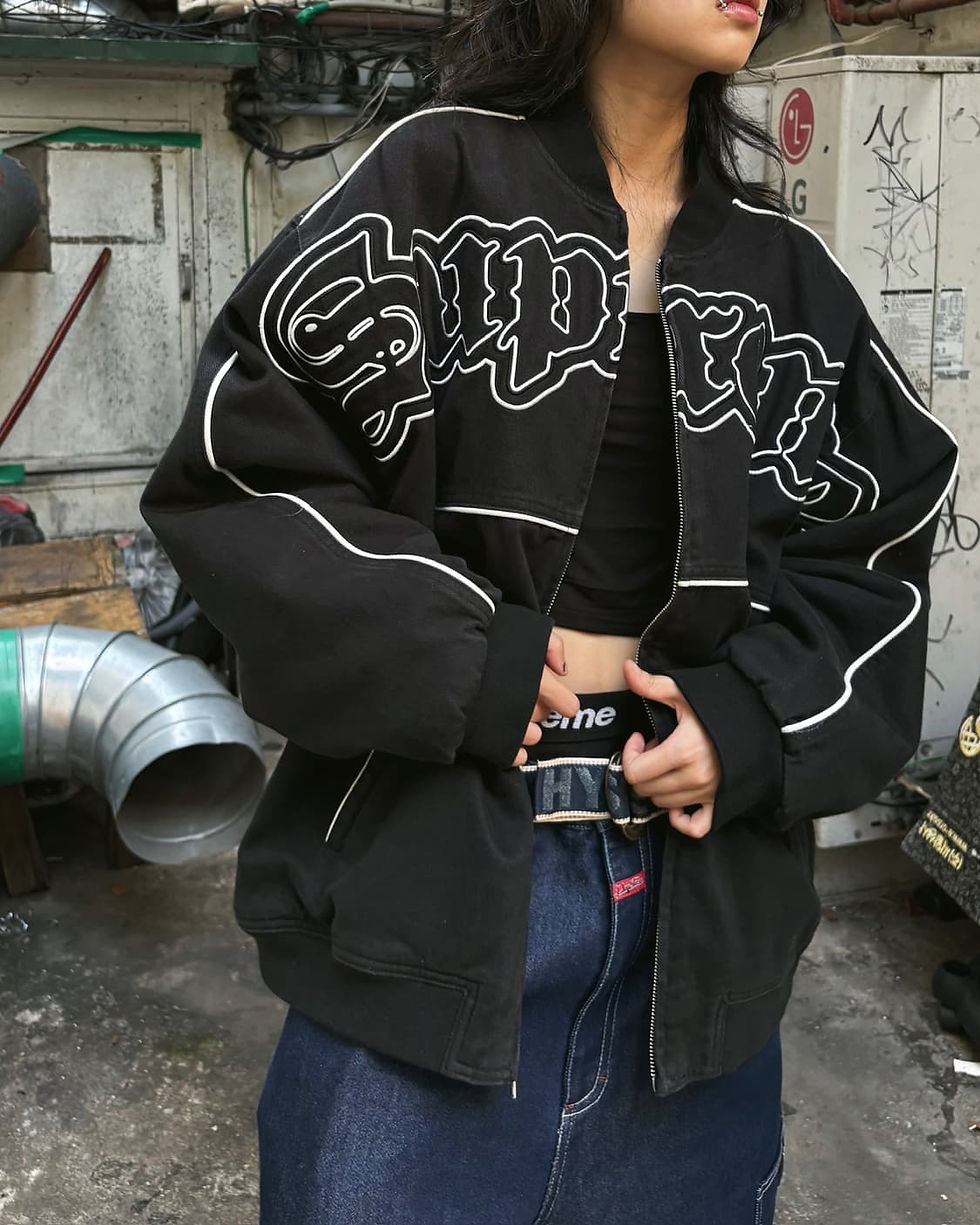 Thumbnail: Supreme 21S/S big logo cotton jacket