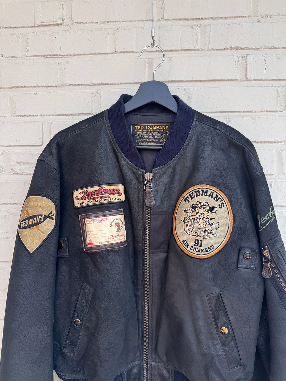 Thumbnail: TED COMPANY leather bomber jacket