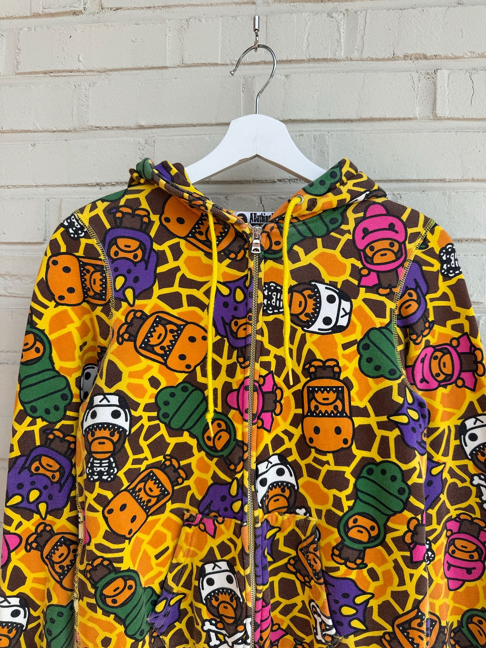 섬네일: Bape milo dinosaur pattern hoodie