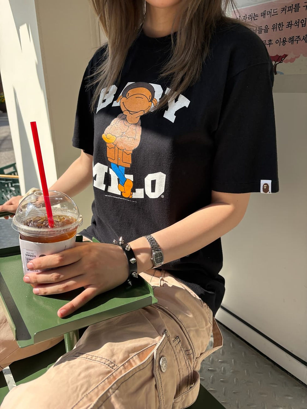 섬네일: Old bape baby Milo T shirt