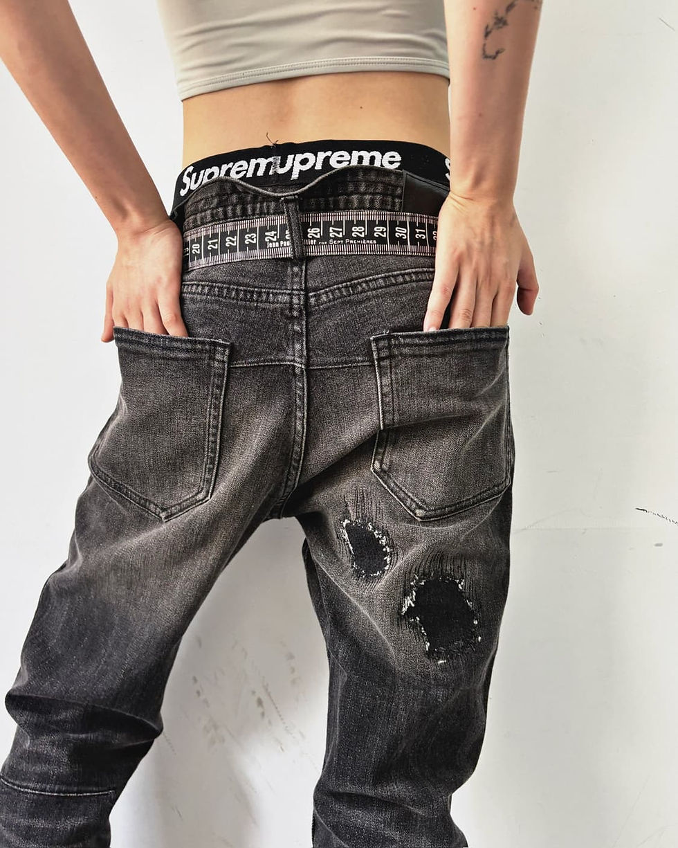 Thumbnail: Number (n)ine X nano universe damage denim jean