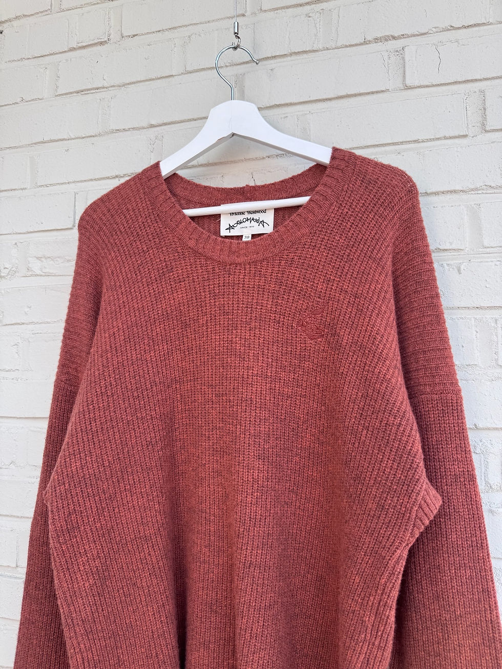 섬네일: Vivienne Westwood over fit orange knit