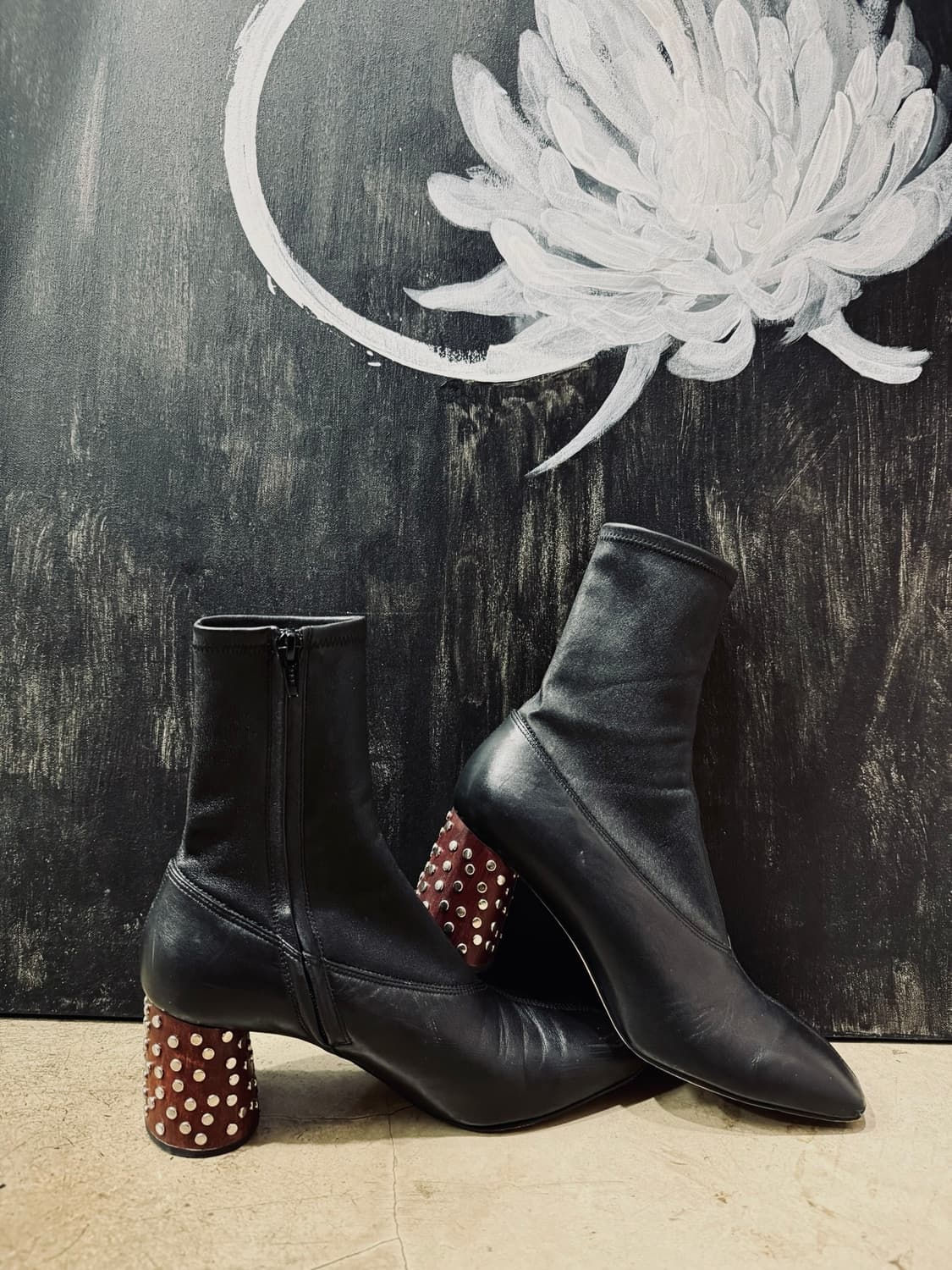 Helmut Lang leather boots