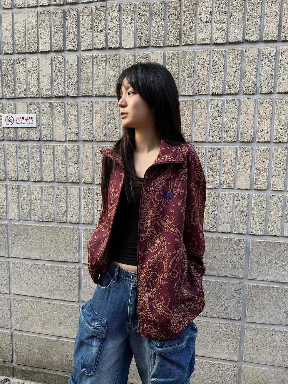 섬네일: Needles 21F/W paisley pattern zip up