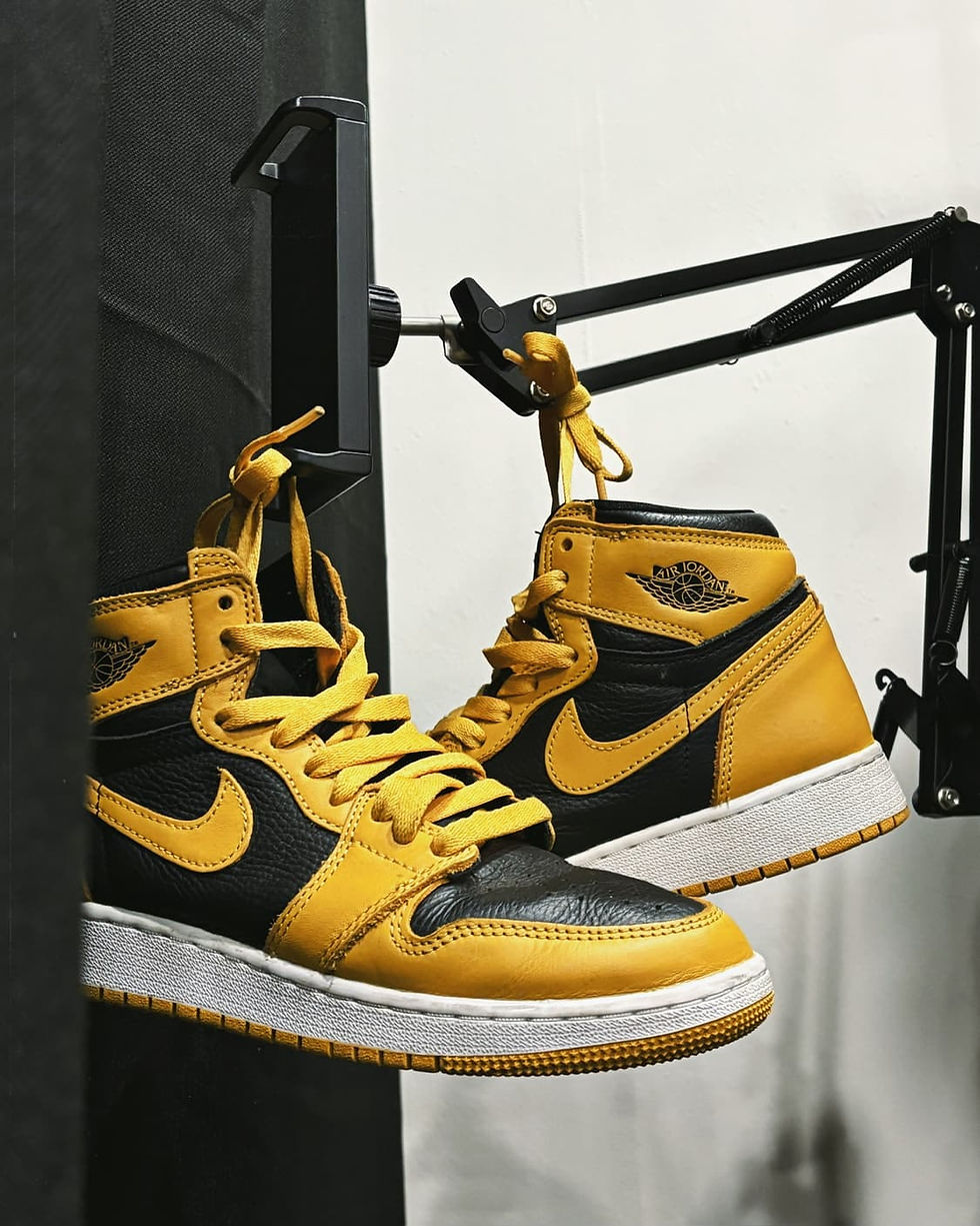 섬네일: Nike air jordan 1 pollen high yellow