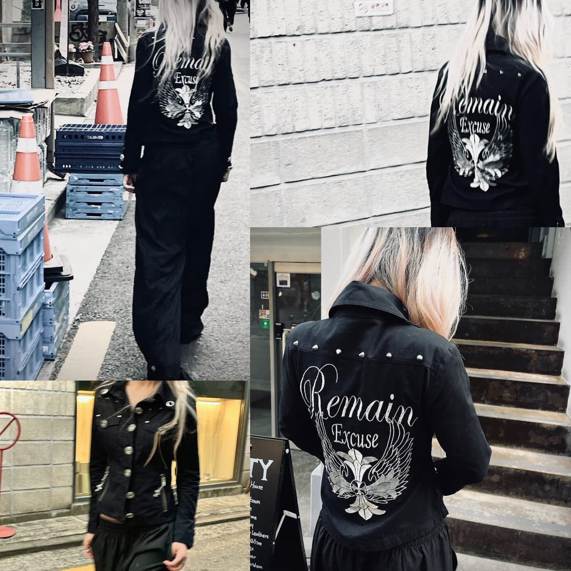DIA gothic punk shirt jacket
